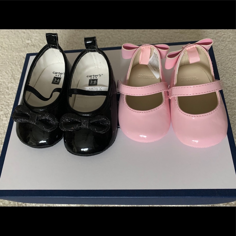 Baby girl dress shoes 0-3 and 3-6 months